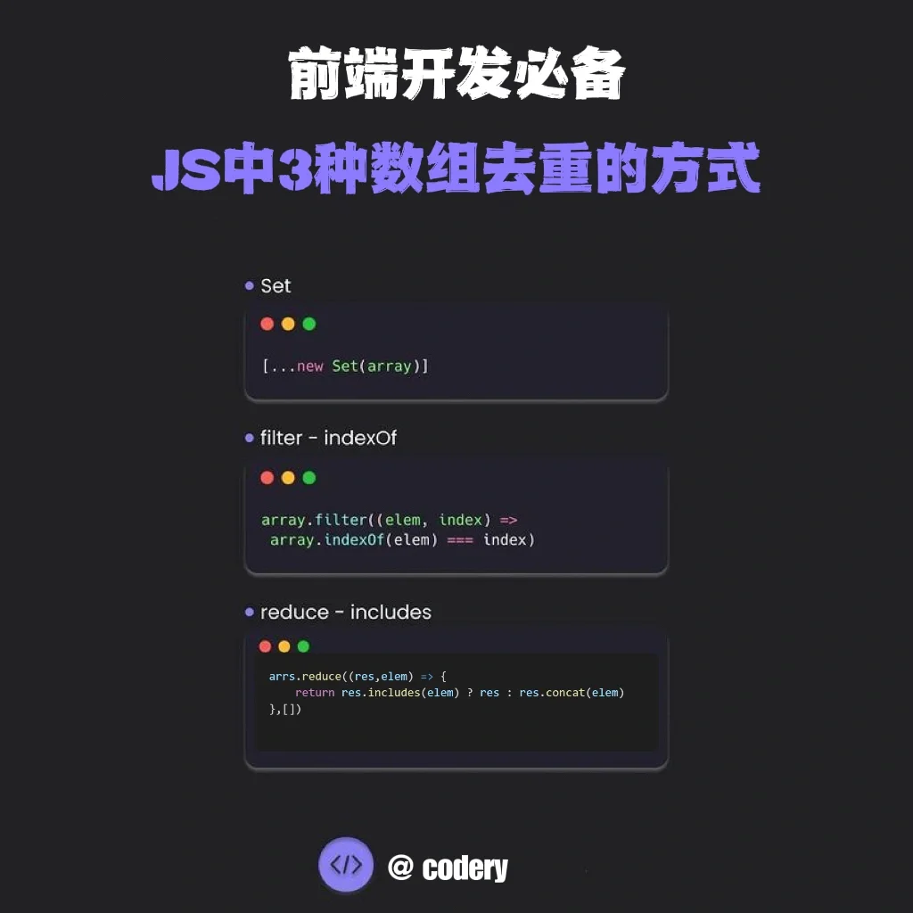 数组怎么去重(至少准备三种)_数组去重复的方法_数组去重方法