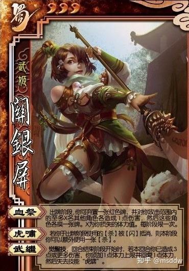 关银屏 三国杀,三国杀中的智勇双全女将